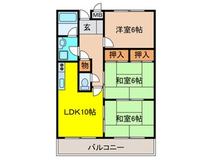 グラチェ千里の物件間取画像